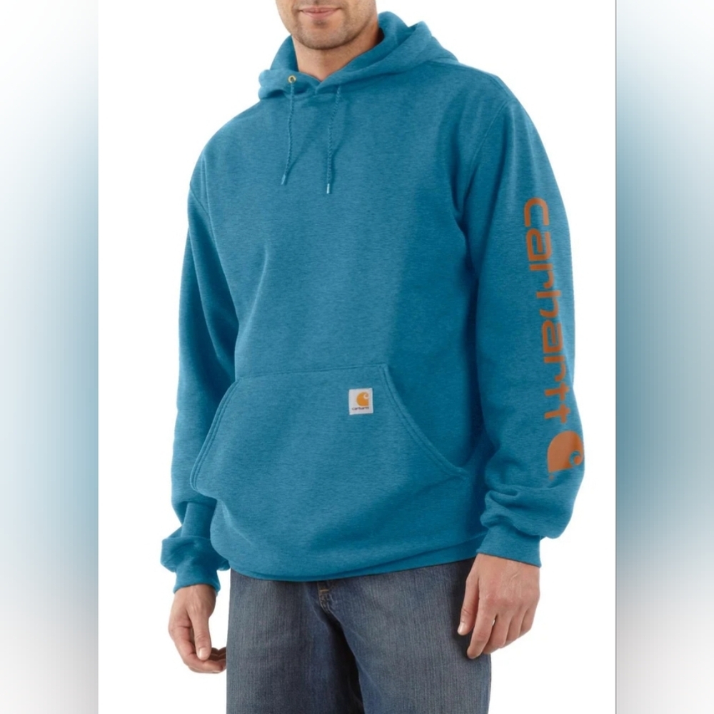 Carhartt Men's Loose Fit Midweight Graphic Sleeve Hoodie Size L L MSRP $59.99